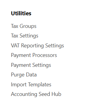 Accounting Seed Utilities