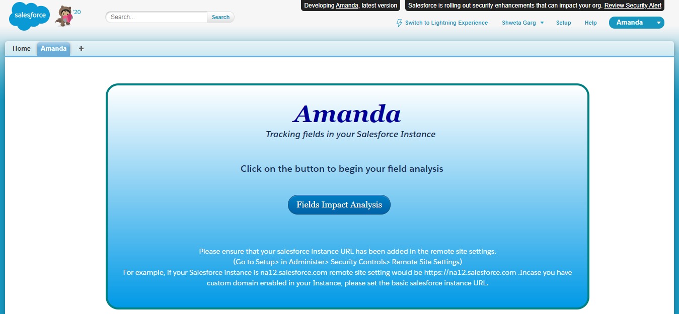 Amanda-Salesforce-Application