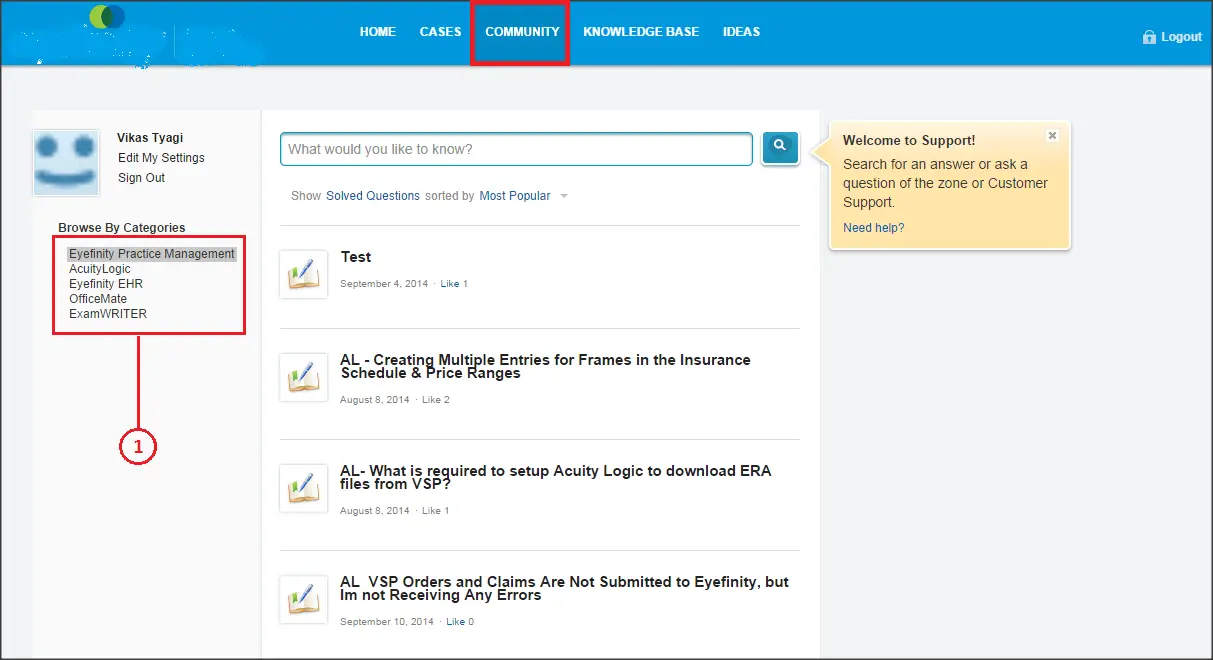 Astrea’s Experience Cloud Expertise Screenshot