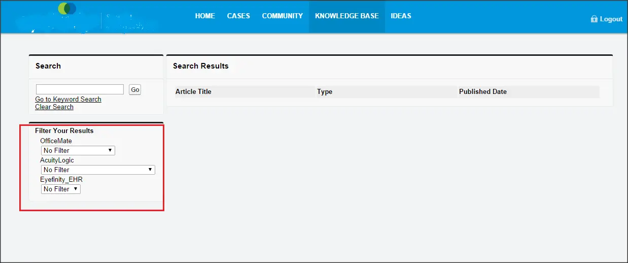 Astrea’s Experience Cloud Expertise Screenshot