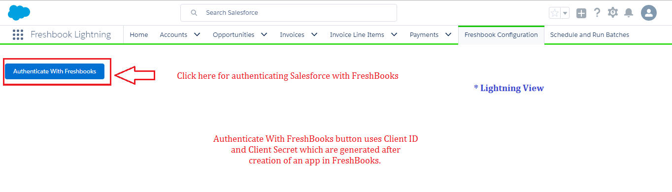 Freshbooks EasyConnect App Screenshot