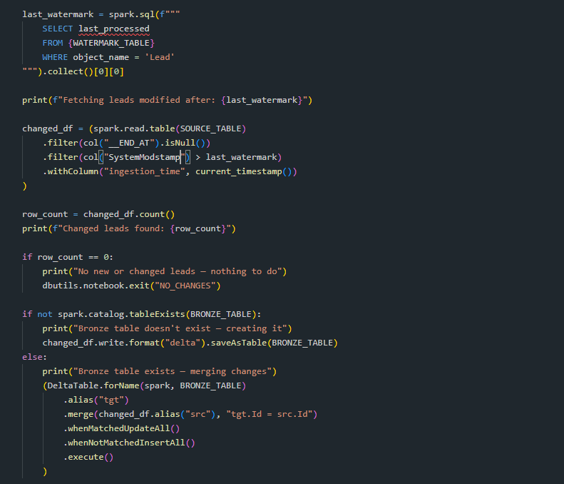 Implementation code