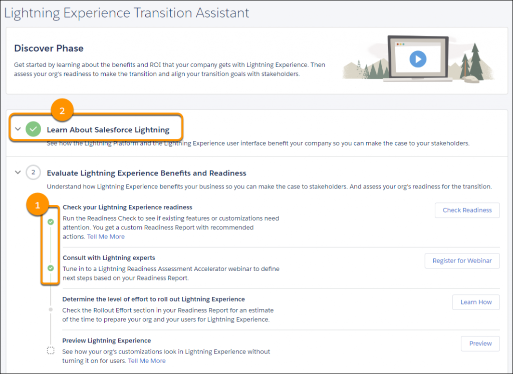 Lightning Experience Transition Assistant