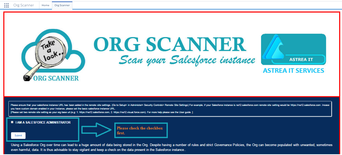 Org Scanner Screenshot