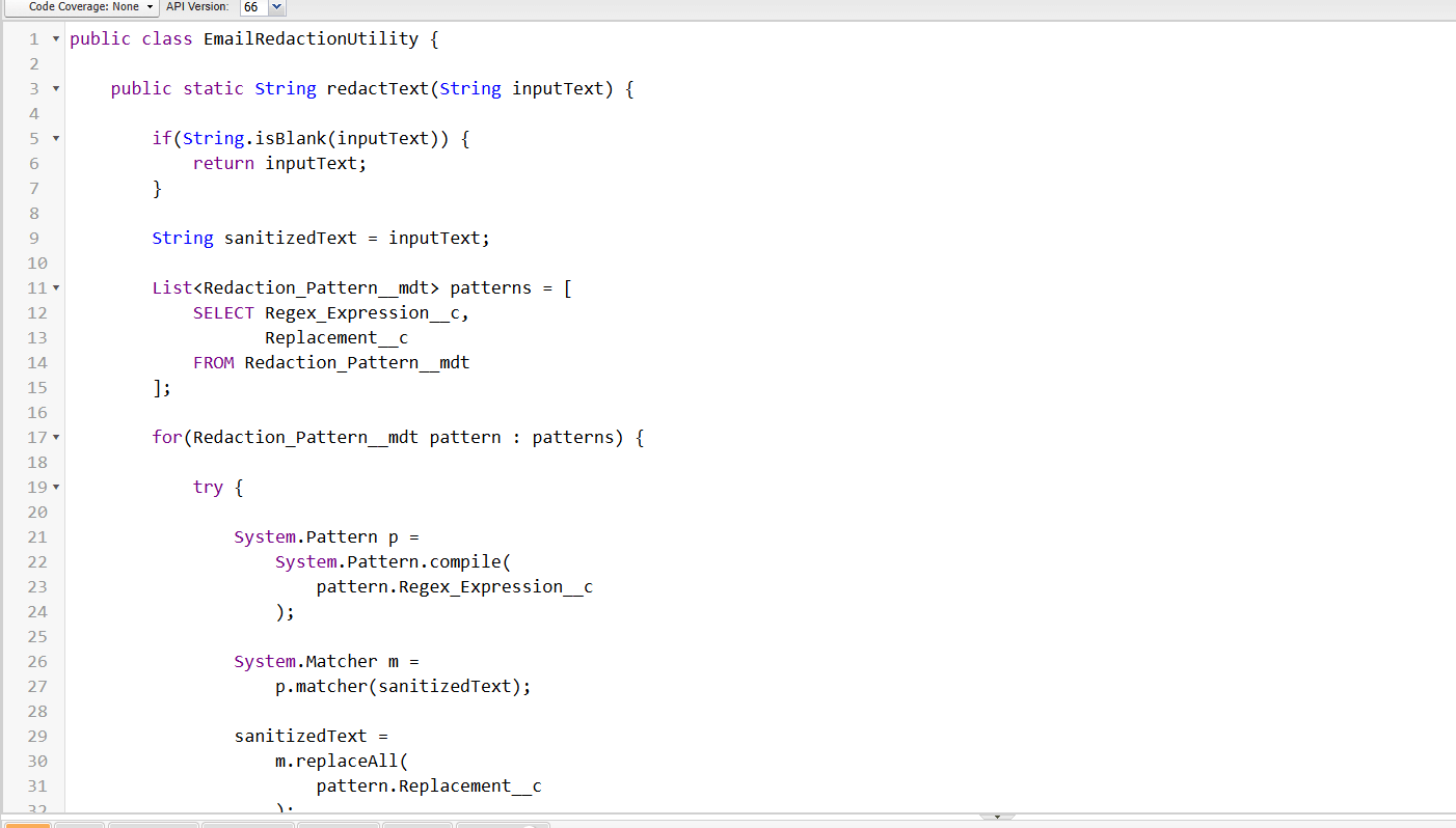 Redaction Utility Class