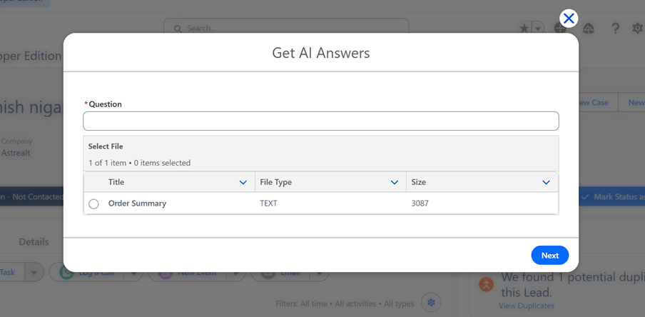 Salesforce Interaction