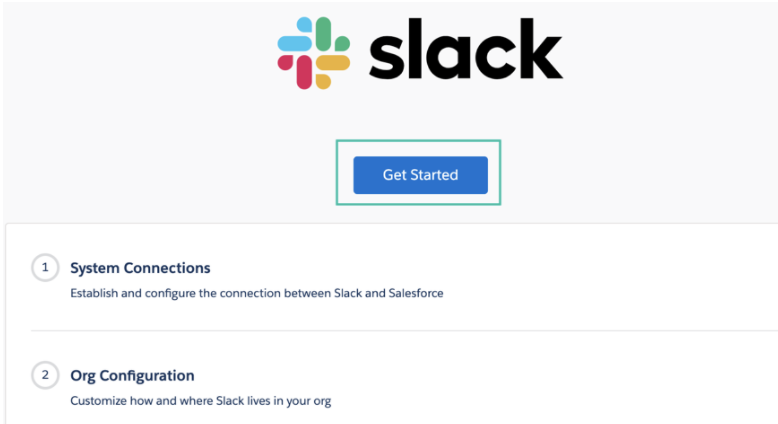 Salesforce and Slack Integration get started