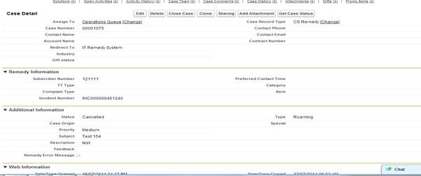 HPD Incident Interface WS Get Status - Remedy Salesforce