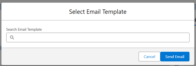 Select Email Template Select Email Template