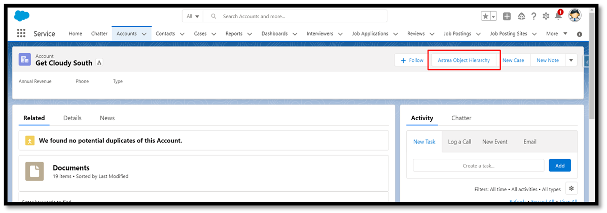 Astrea Object Hierarchy